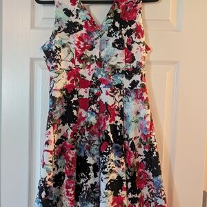 Haute Monde Floral Midi Dress XL